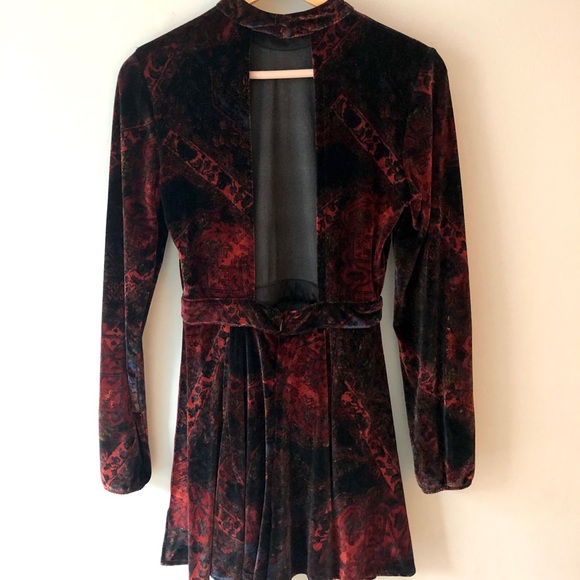 Velvet Burnout Romper by Free People - Picture 4 of 6